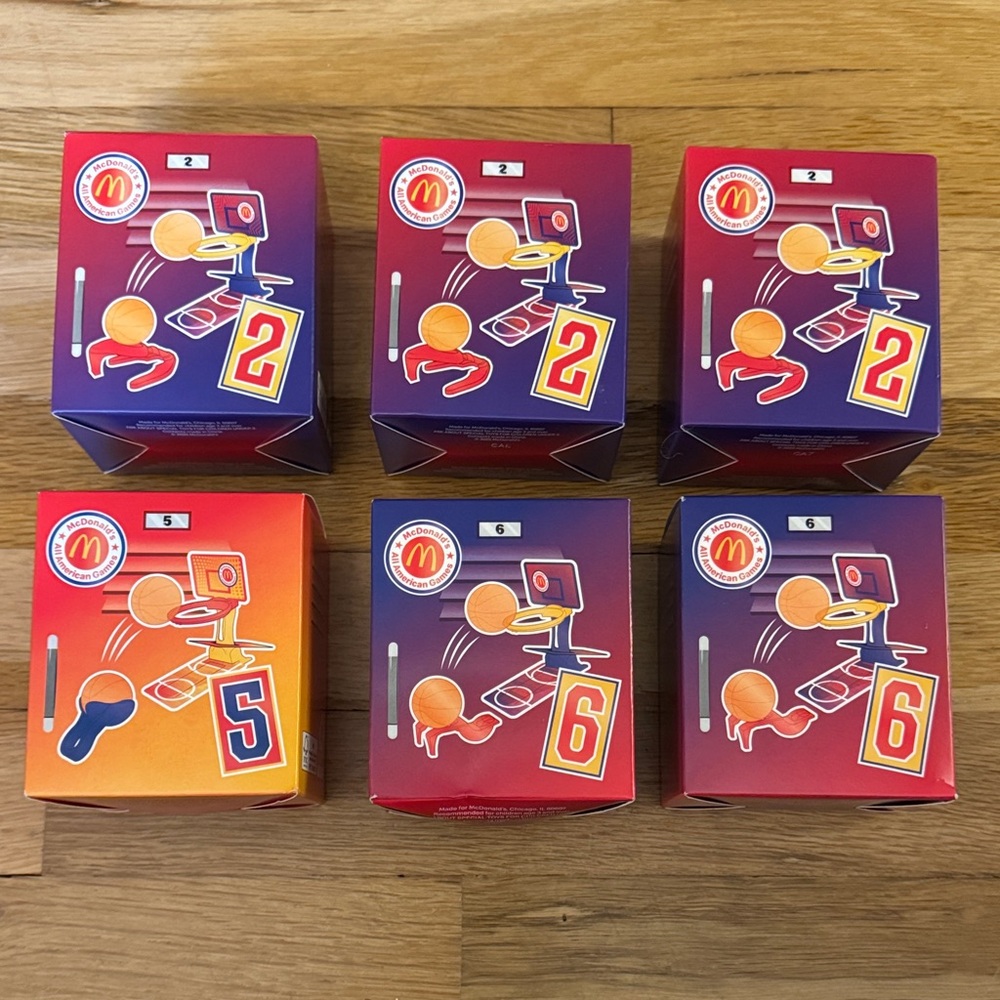 NIB Bundle of 6 - McDonald's All American Set Basketball Games 🏀